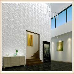 D007 Home Decor Art Designer Exterior 3D Board PVC Acoustic Wall Panel For Wholesale