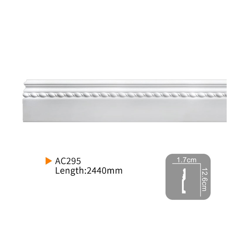 AC295 PU Eco-Friendly Skirting Boards for Interior Decoration | EVERWALL