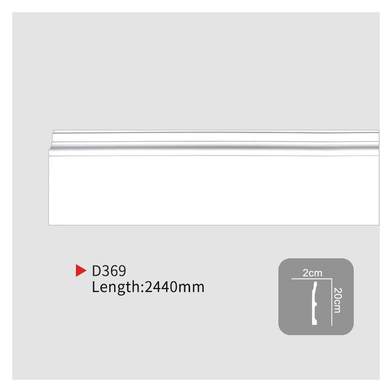AD369 Custom Height Pu Skirting Boards for Wall Systems | EVERWALL