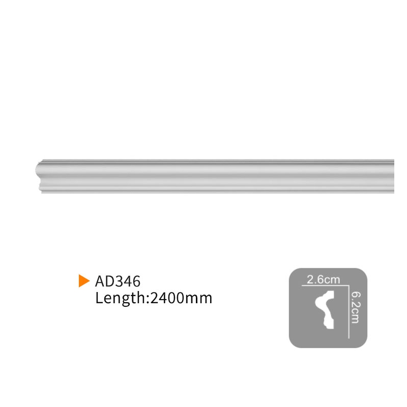 AD346 Custom PU Wall Decorative Strips  – EVERWALL