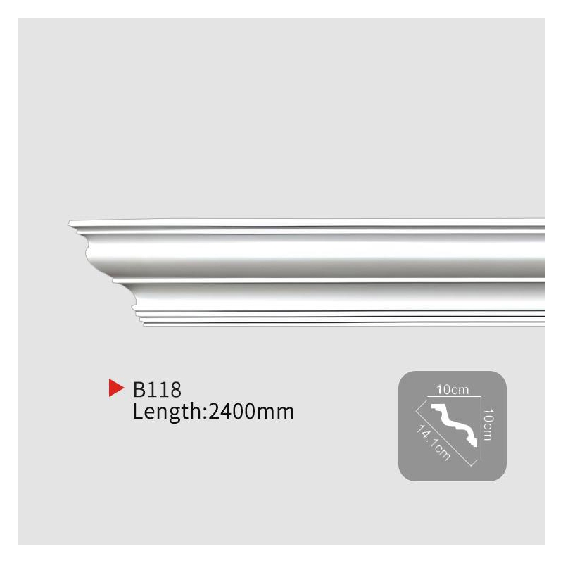 AB118 EverWall Smooth PU Corner Profile for Ceilings