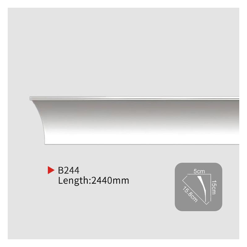 AB244 EverWall PU Corner Molding with Plain Smooth Surface for Wholesale
