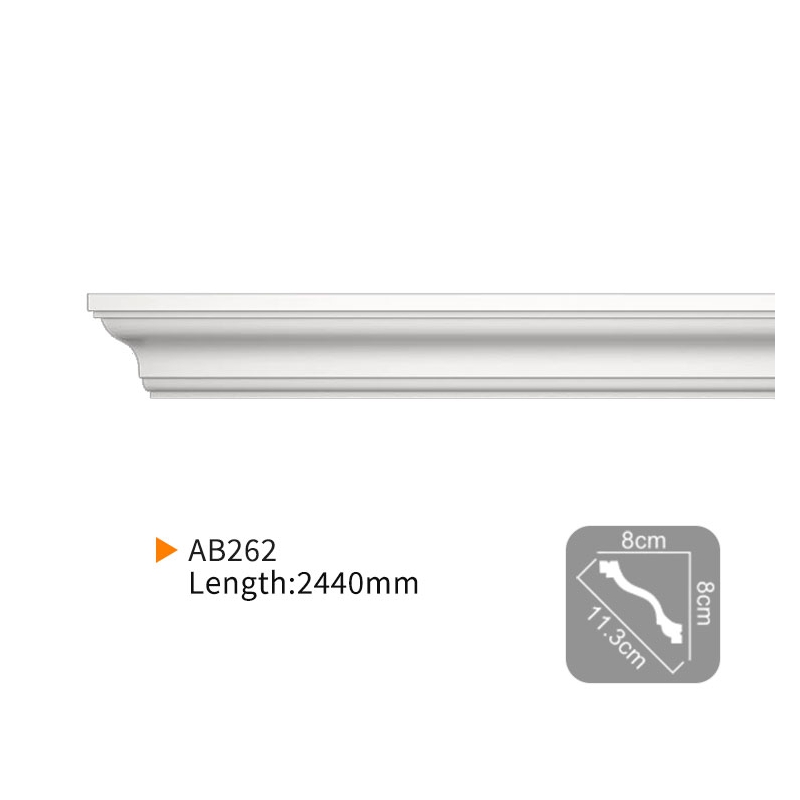 AB262 EverWall PU Decorative Plain Corner Molding Waterproof High Density
