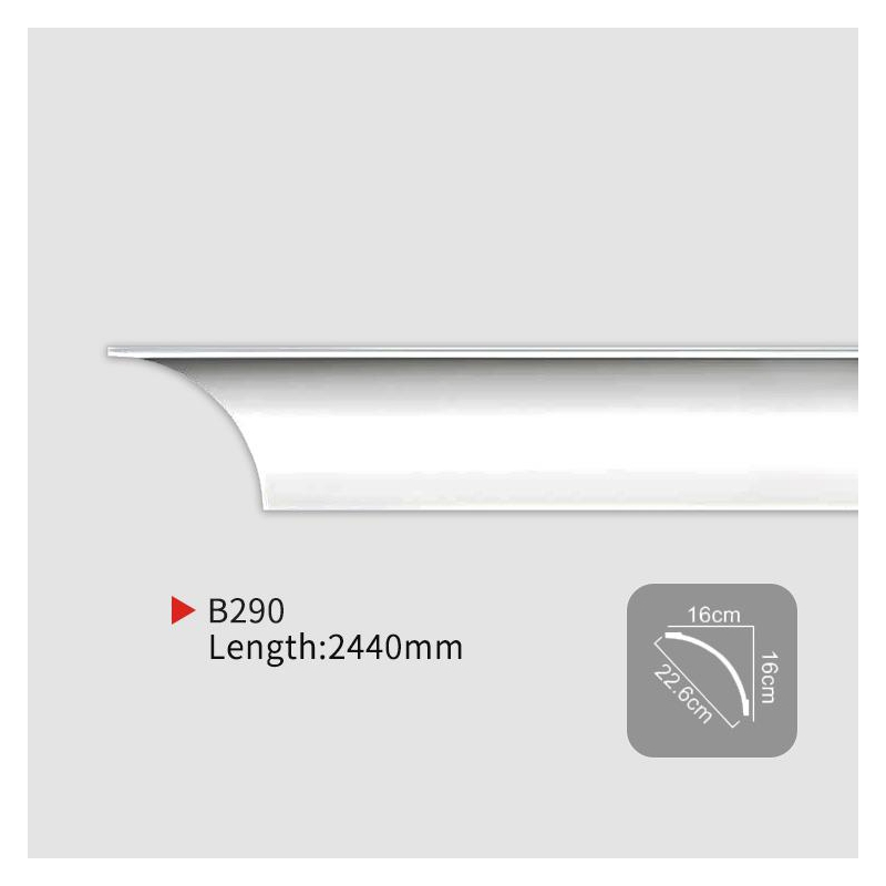 AB290 EverWall PU Plain Corner Molding for Clean Edge Finishing