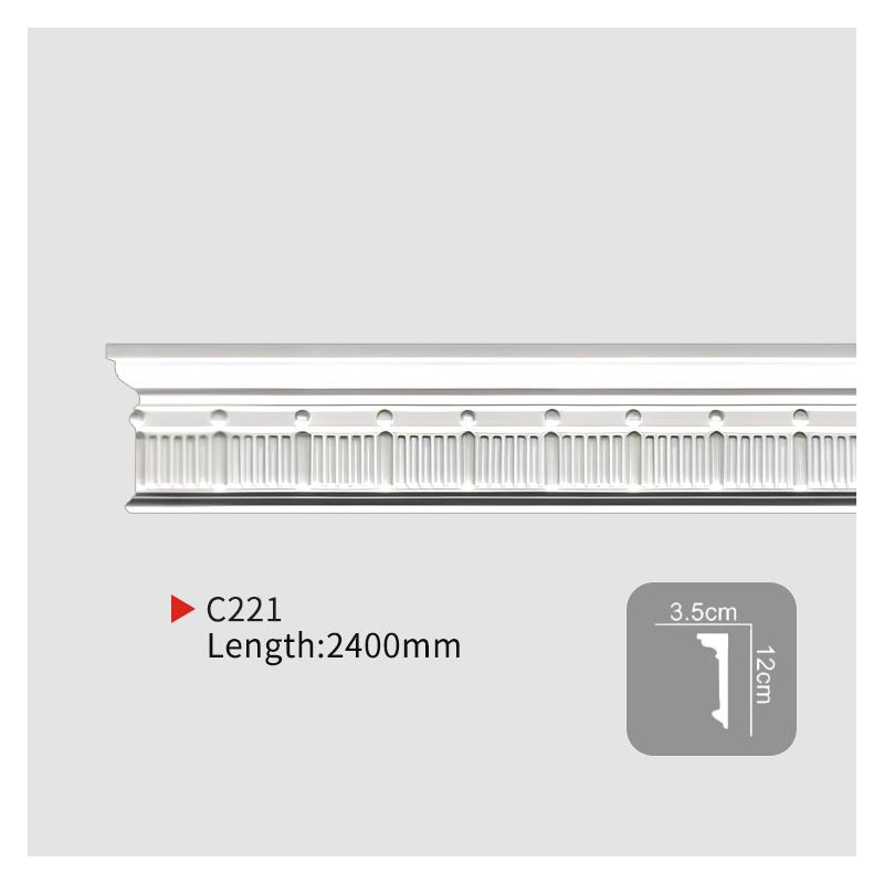 AC221 PU Carved Flat Molding