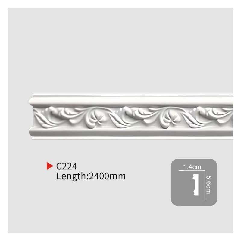 AC224 Carved Flat Molding