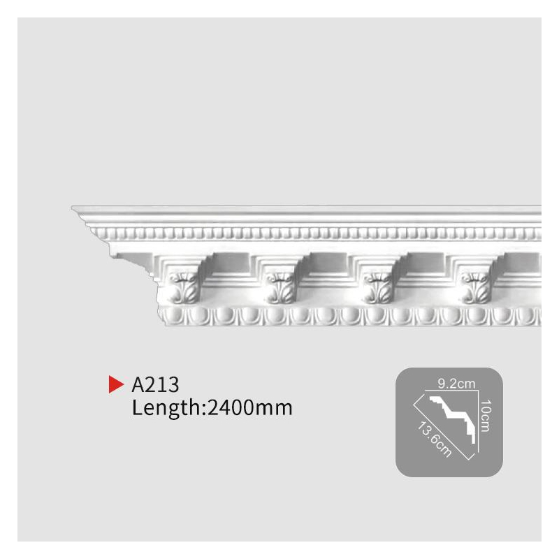 AA213 PU Victorian Style Crown Molding