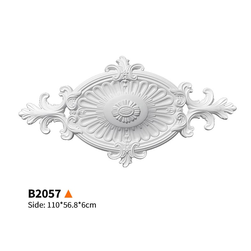 B2057 Classic Oval PU Decorative Ceiling Medallion | Decorative Ceiling Rosette for Living Room & Bedroom – EVERWALL