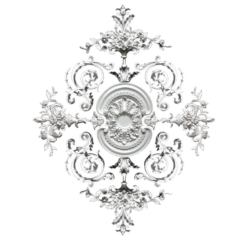 B2058 European Style PU Foam Decorative Light Panel - Ceiling Light to Enhance Classic Ambiance in Living Room & Bedroom - EVERWALL