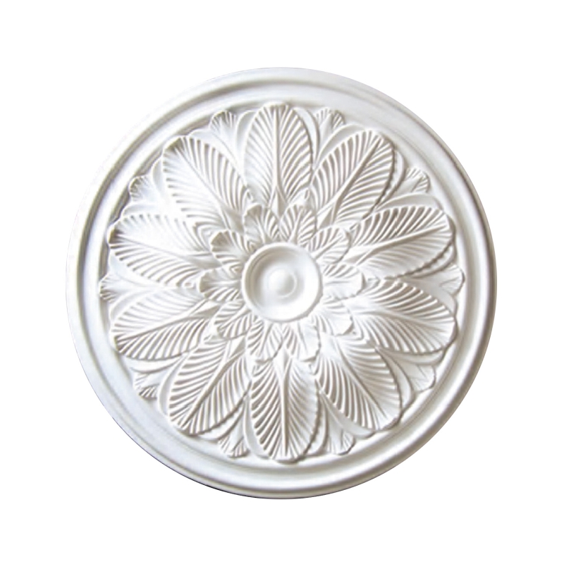 B3026-European Carved Polyurethane Ceiling Medallion | Floral Decorative Ceiling Rose – EVERWALL