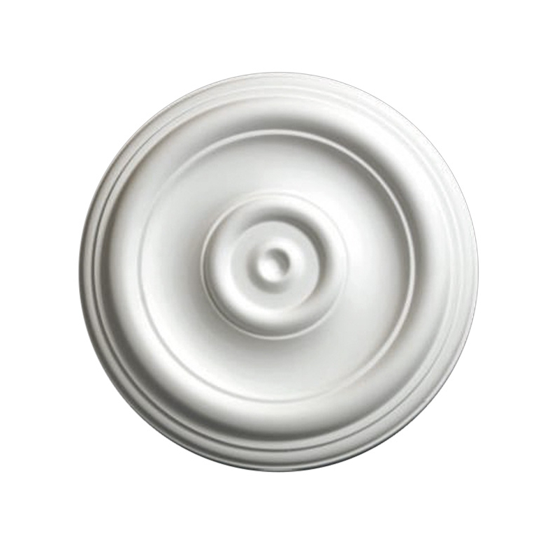 B3034-Polyurethane ceiling light fixtures are easily installed using adhesive.