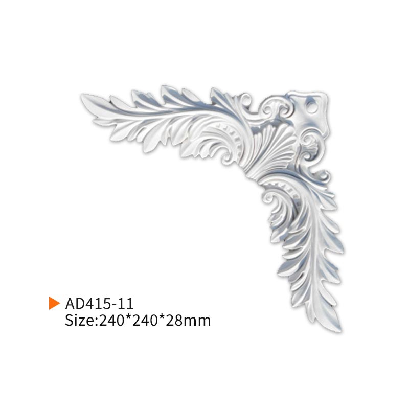 AD415-11 light Weight Decorative Polyurethane Molding Corner for Elegant Home Deocration from China Factory