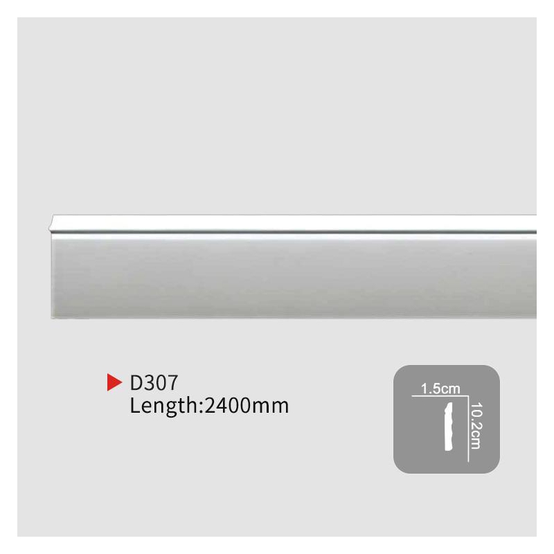 AD307 Concealed Pu Skirting Boards for Modern Interior Spaces | EVERWALL